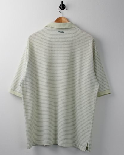 00s Ping Micro Pattern Geometric Polo (L)
