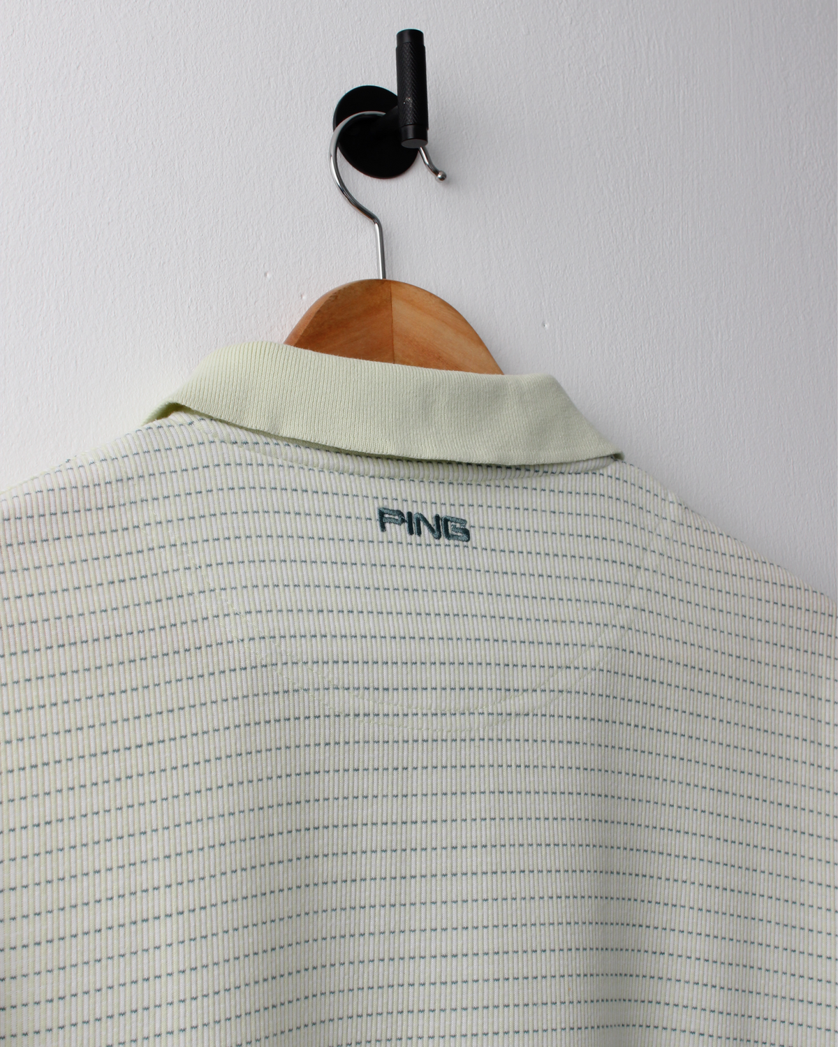 00s Ping Micro Pattern Geometric Polo (L)