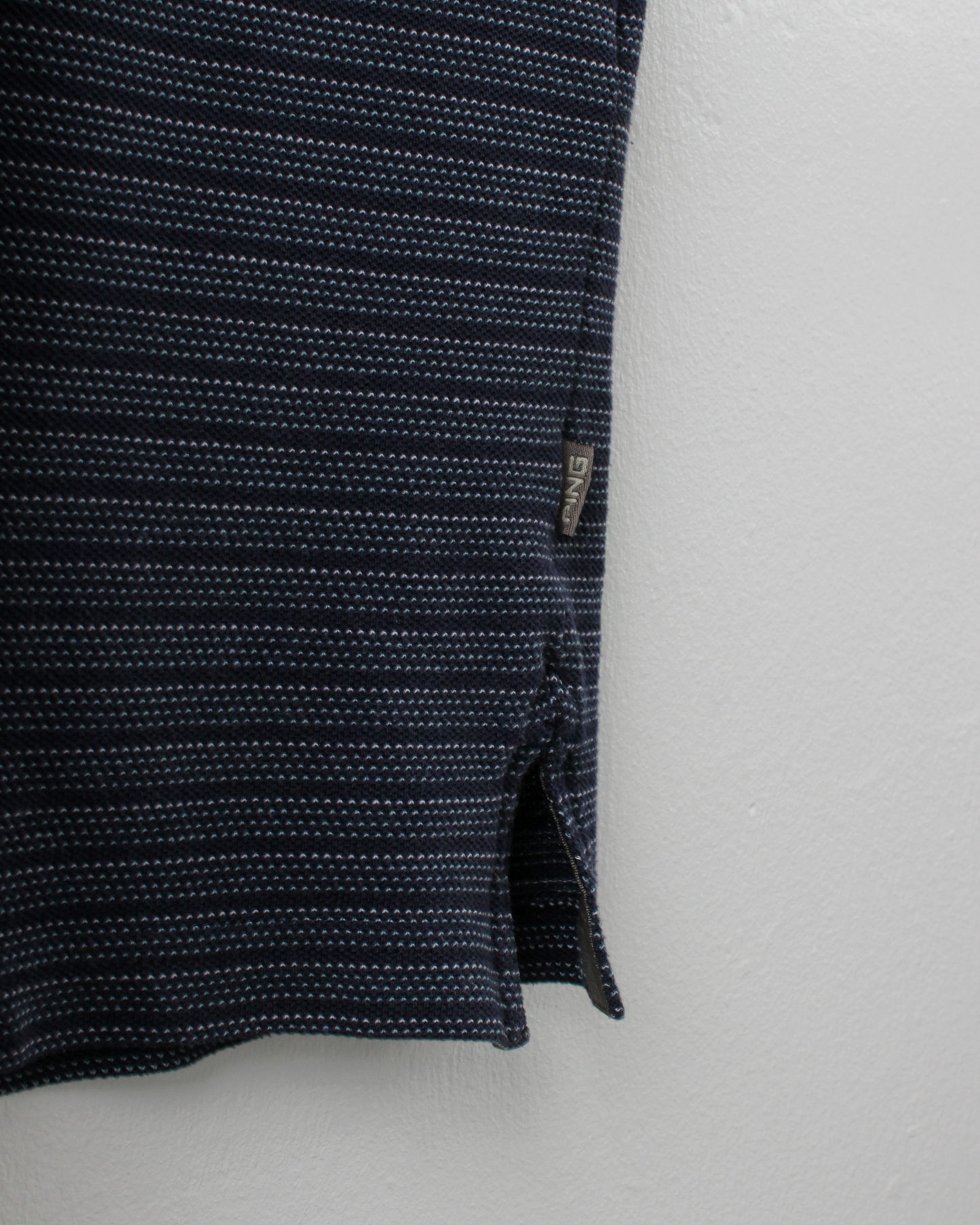 00s Ping Navy Micro Pattern Polo (M)
