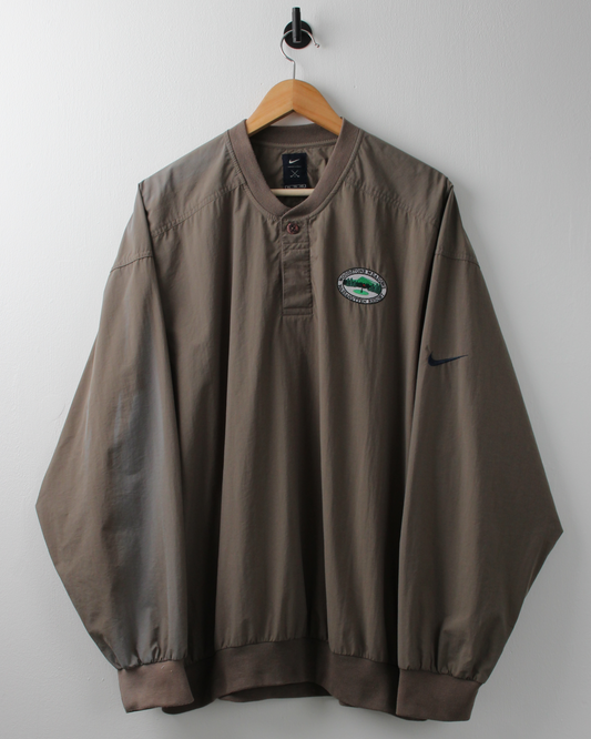 90s Nike Khaki Woodstone Meadows Buttoned Windbreaker (XL)