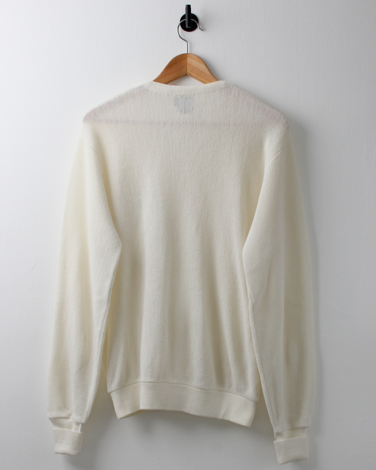 80s PGA Tour Off White Wool Cardigan Knit (M)