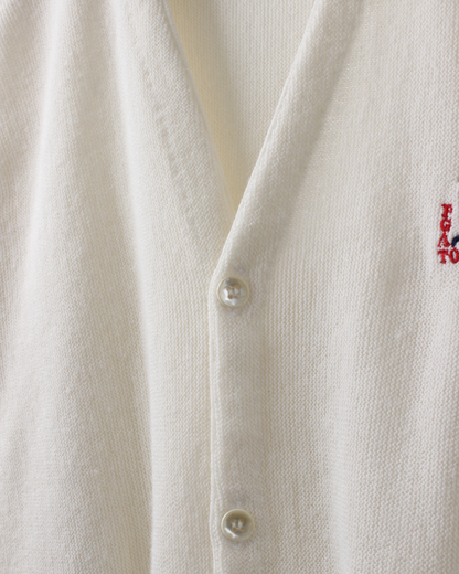 80s PGA Tour Off White Wool Cardigan Knit (M)