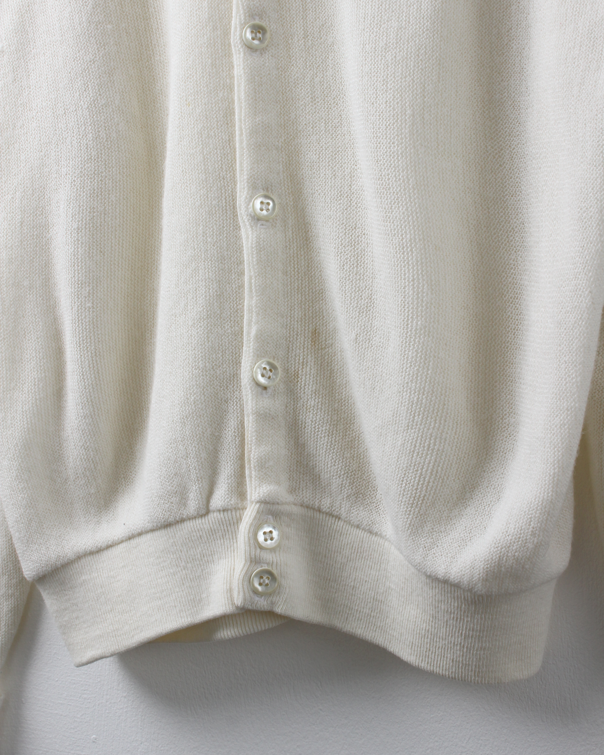 80s PGA Tour Off White Wool Cardigan Knit (M)