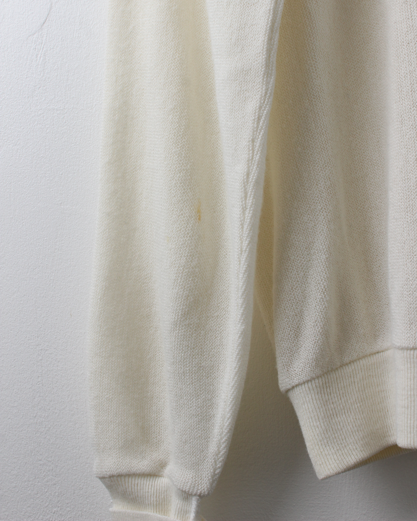 80s PGA Tour Off White Wool Cardigan Knit (M)