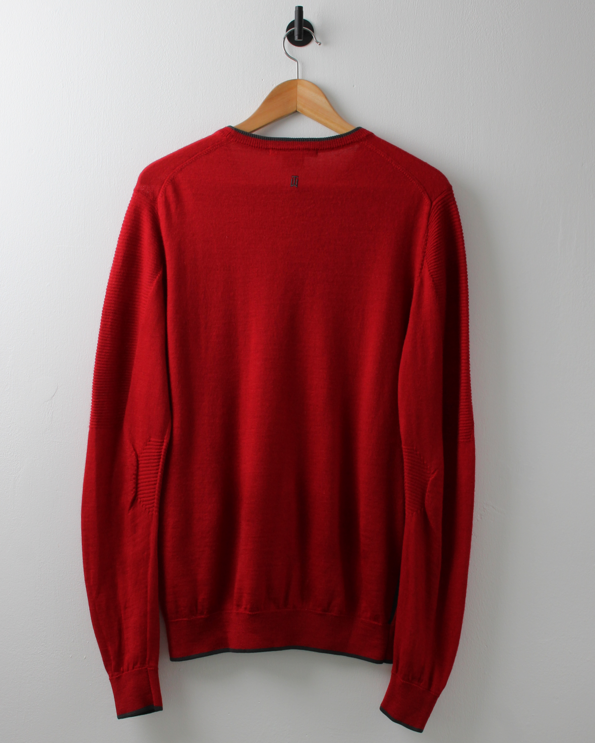 00s Nike Tiger Woods Red Merino Wool Jumper (L)