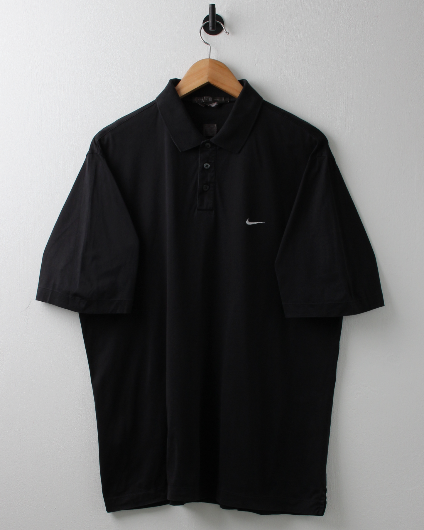 00s Nike Tiger Woods Black Polo Shirt (L)