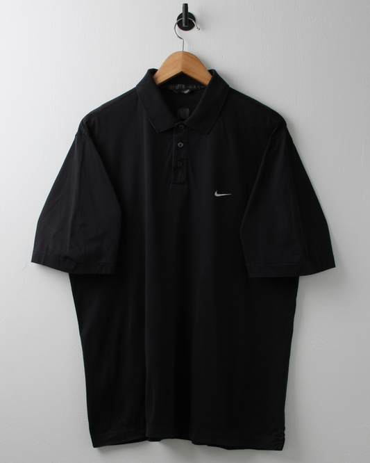 00s Nike Tiger Woods Black Polo Shirt (L)