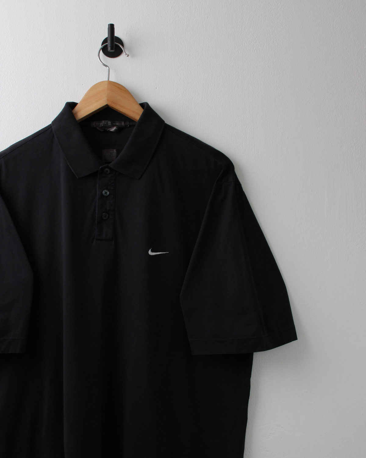00s Nike Tiger Woods Black Polo Shirt (L)