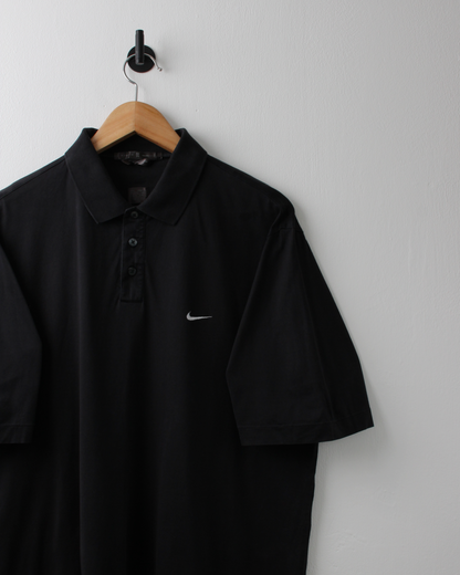 00s Nike Tiger Woods Black Polo Shirt (L)