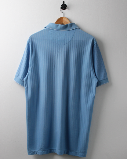 00s Nike Light Blue Textured Polo (L)