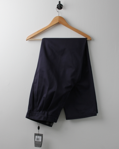 00s Nike Golf Navy Pleated Golf Trousers with Tags (32W 32L)