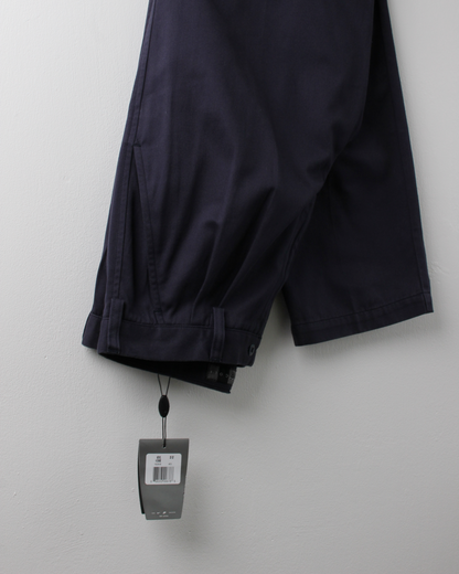 00s Nike Golf Navy Pleated Golf Trousers with Tags (32W 32L)