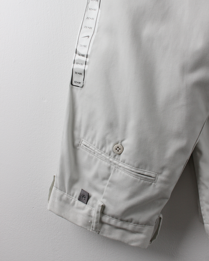 00s Nike Golf Cream Pleated Golf Trousers (30W 32L)