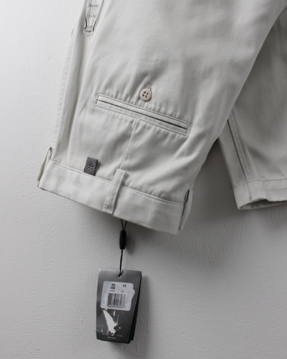 00s Nike Golf Cream Pleated Golf Trousers with Tags (32W 32L)