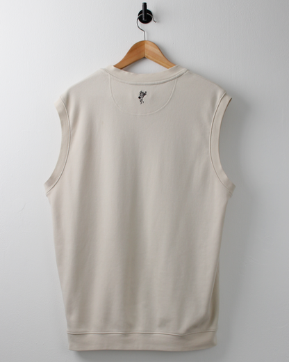 90s Ashworth Cream Sweater Vest (M)