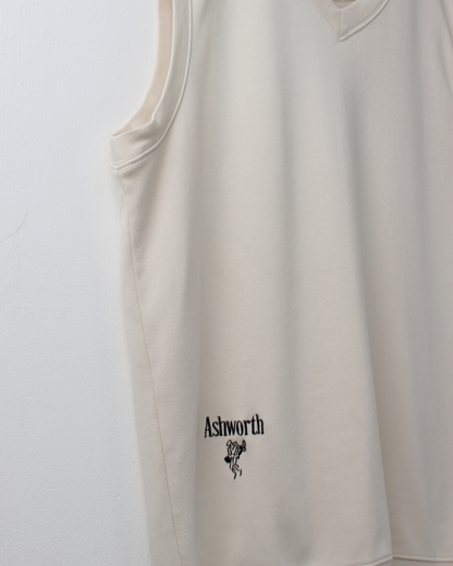 90s Ashworth Cream Sweater Vest (M)