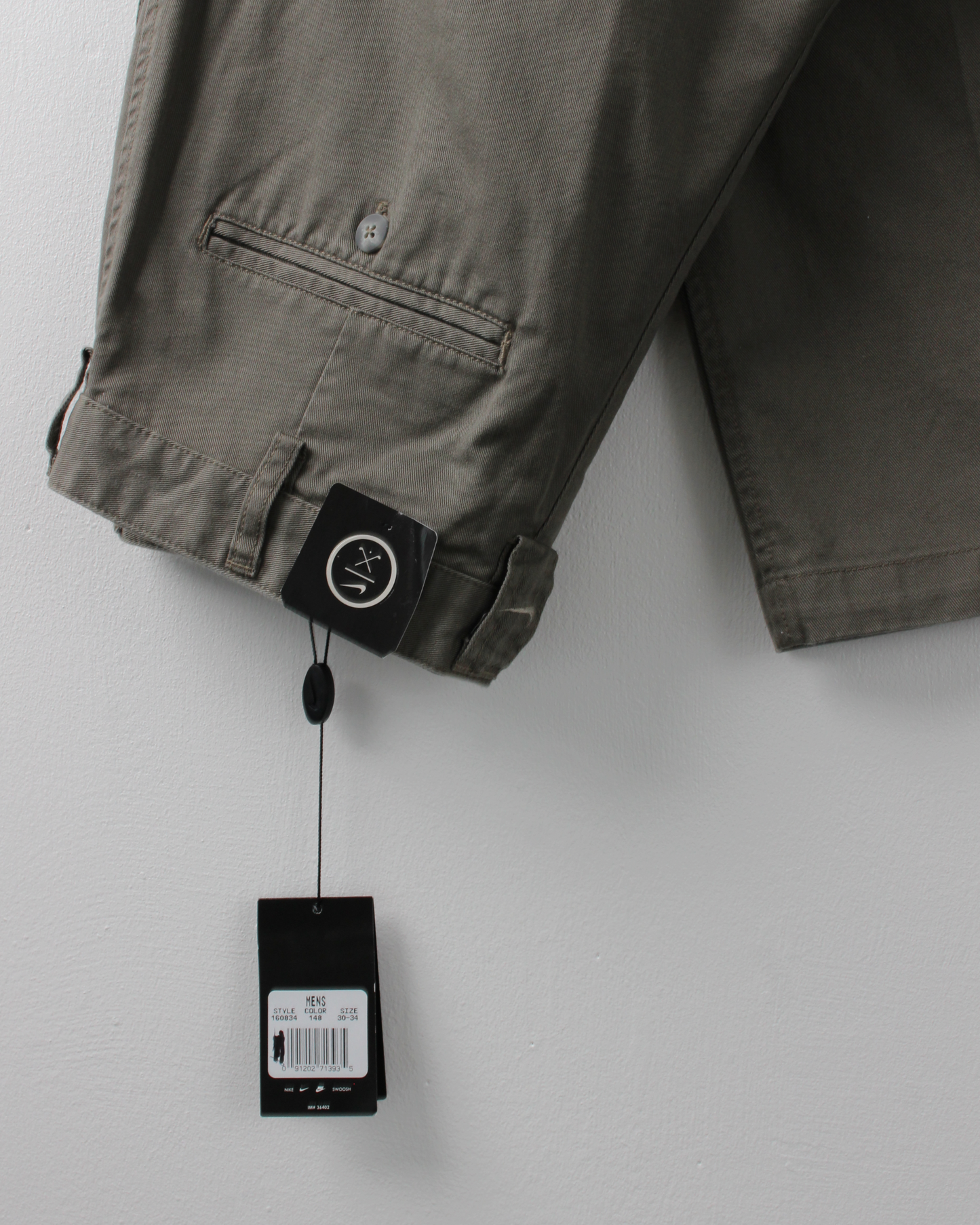 90s Nike Khaki Pleated Golf Trousers (30W 34L)