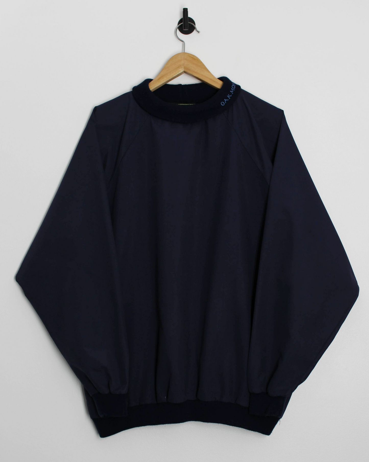 90s Oakmont Navy Turtle Neck Windbreaker (L)