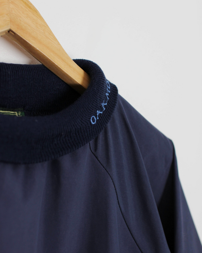 90s Oakmont Navy Turtle Neck Windbreaker (L)