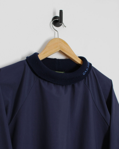90s Oakmont Navy Turtle Neck Windbreaker (L)