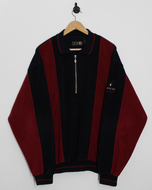 90s Scottish Open SDI Quarter Zip Collared Sweatshirt (L)