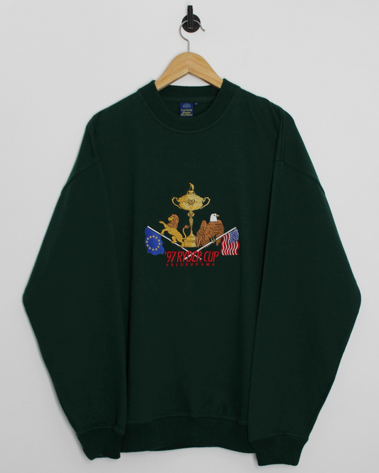 1997 Ryder Cup Glenmuir Green Crewneck Sweatshirt (L)