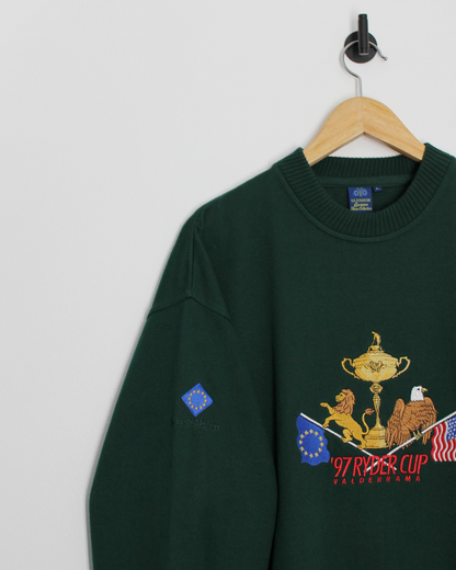 1997 Ryder Cup Glenmuir Green Crewneck Sweatshirt (L)