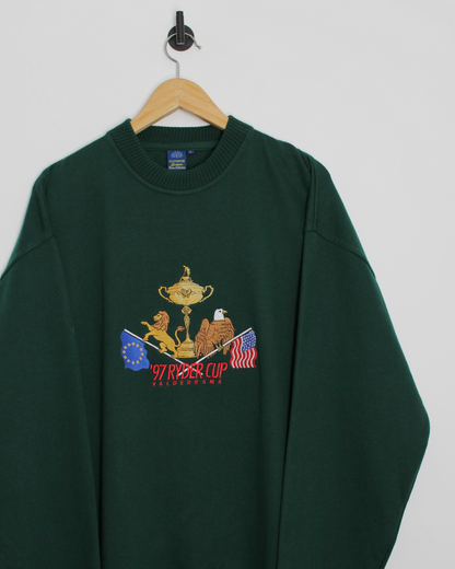 1997 Ryder Cup Glenmuir Green Crewneck Sweatshirt (L)