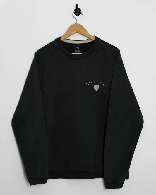 00s Nike Shield Logo Navy Crewneck Sweatshirt (L)