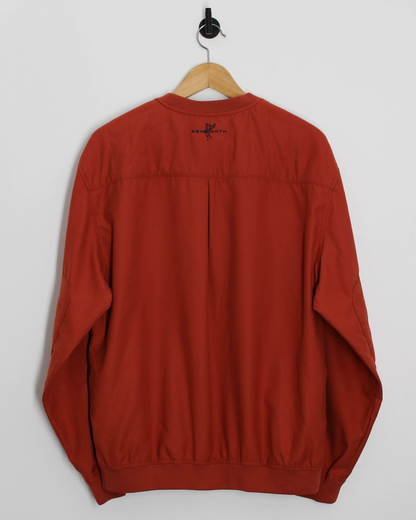00s Ashworth Coral Orange Crewneck Windbreaker (S)