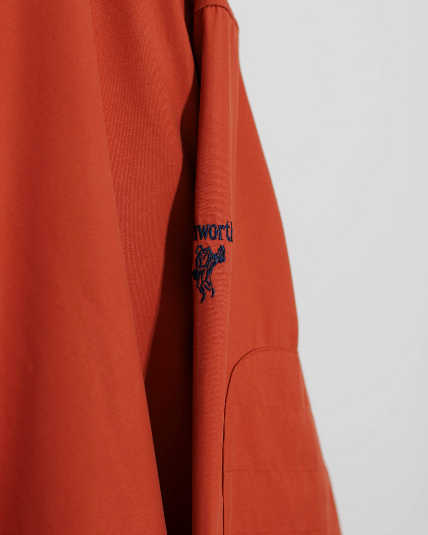 00s Ashworth Coral Orange Crewneck Windbreaker (S)