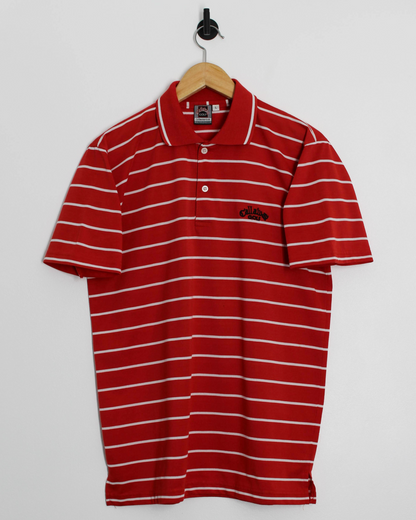 90s Callaway USA Collection Red/White Striped Polo-Shirt (S)