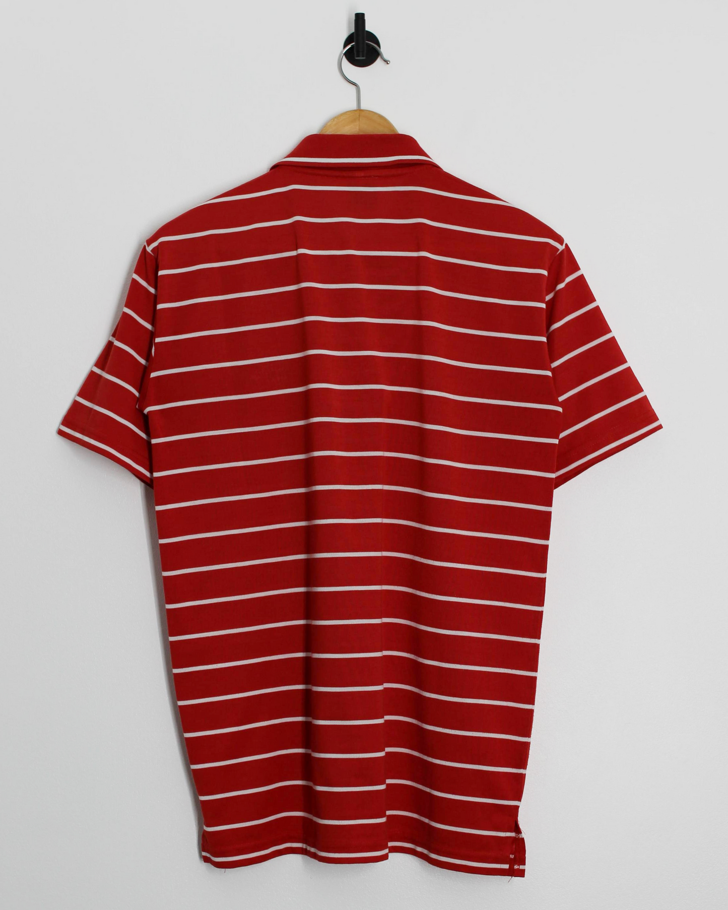 90s Callaway USA Collection Red/White Striped Polo-Shirt (S)
