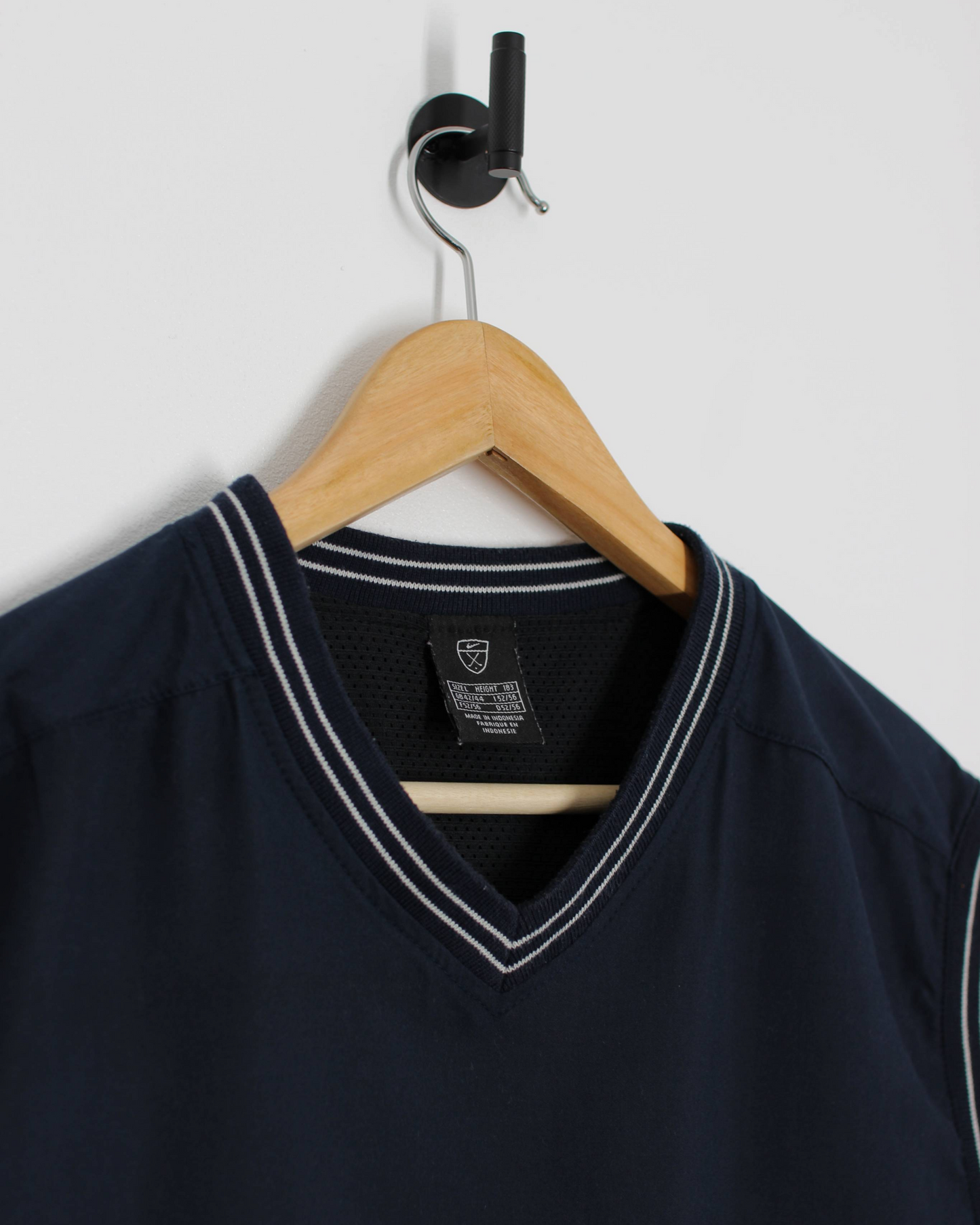 00s Nike Navy V-Neck Golf Vest (L)