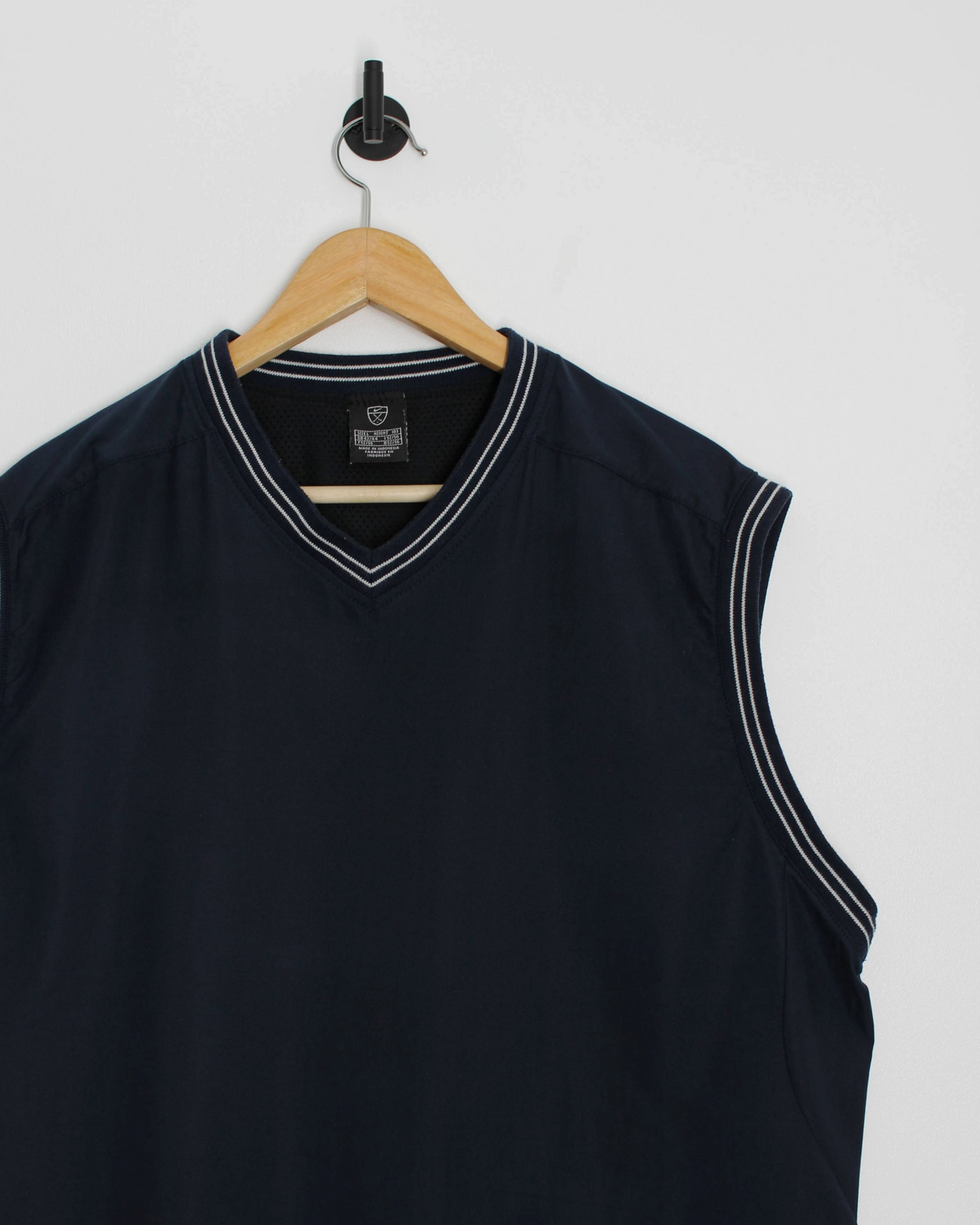 00s Nike Navy V-Neck Golf Vest (L)
