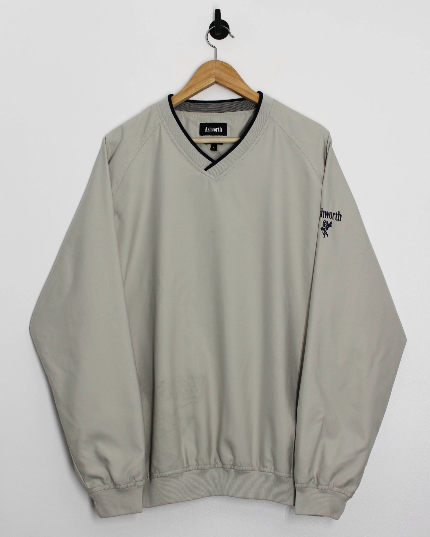 90s Ashworth Cream Windbreaker (L)