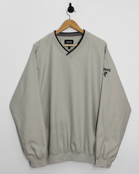 90s Ashworth Cream Windbreaker (L)