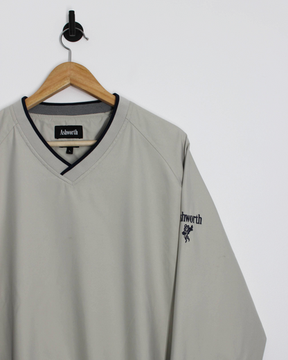 90s Ashworth Cream Windbreaker (L)