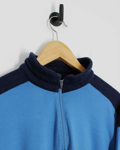 90s Nike Yin Yang Tiger Woods Blue Quarter Zip Jumper (L)