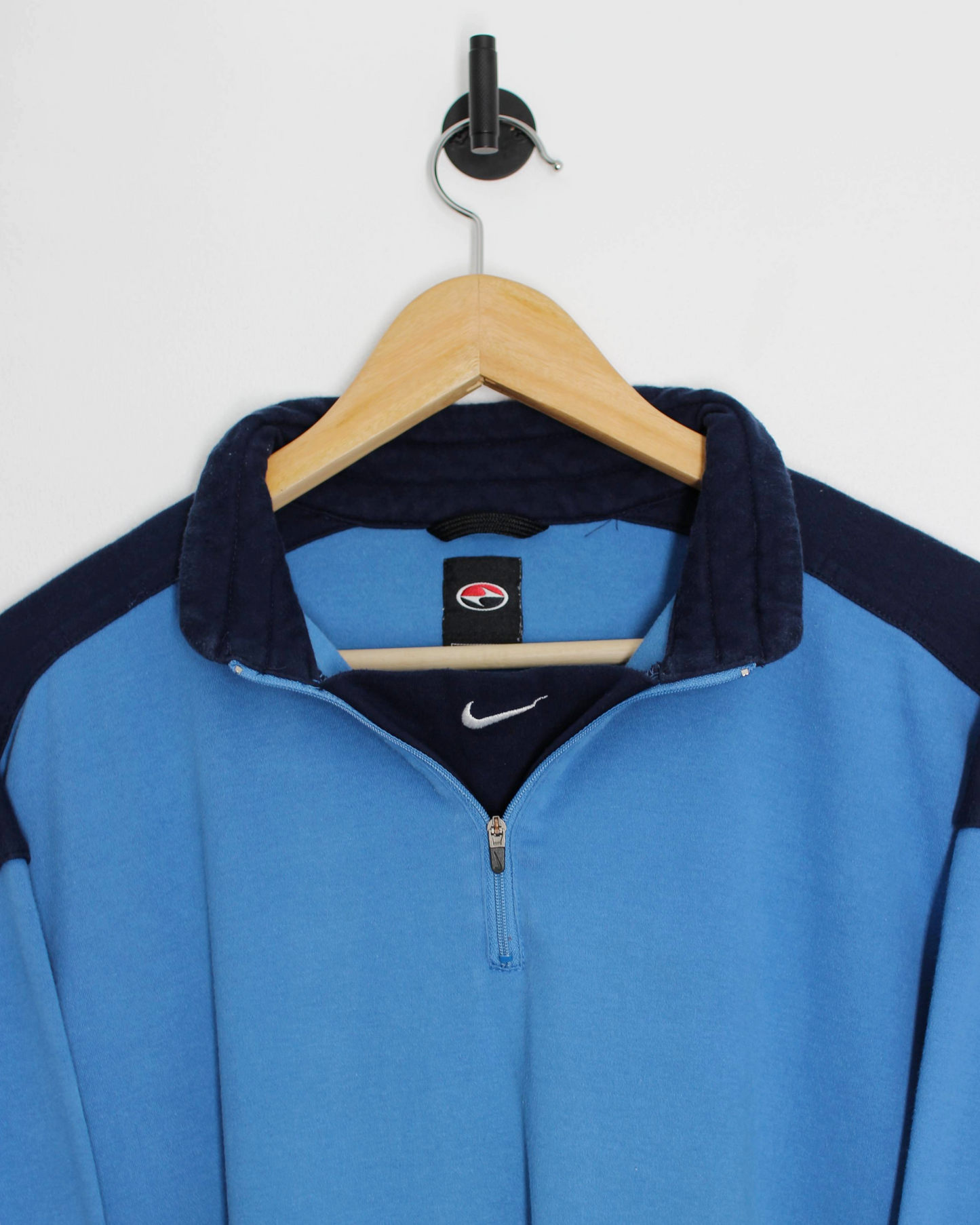 90s Nike Yin Yang Tiger Woods Blue Quarter Zip Jumper (L)