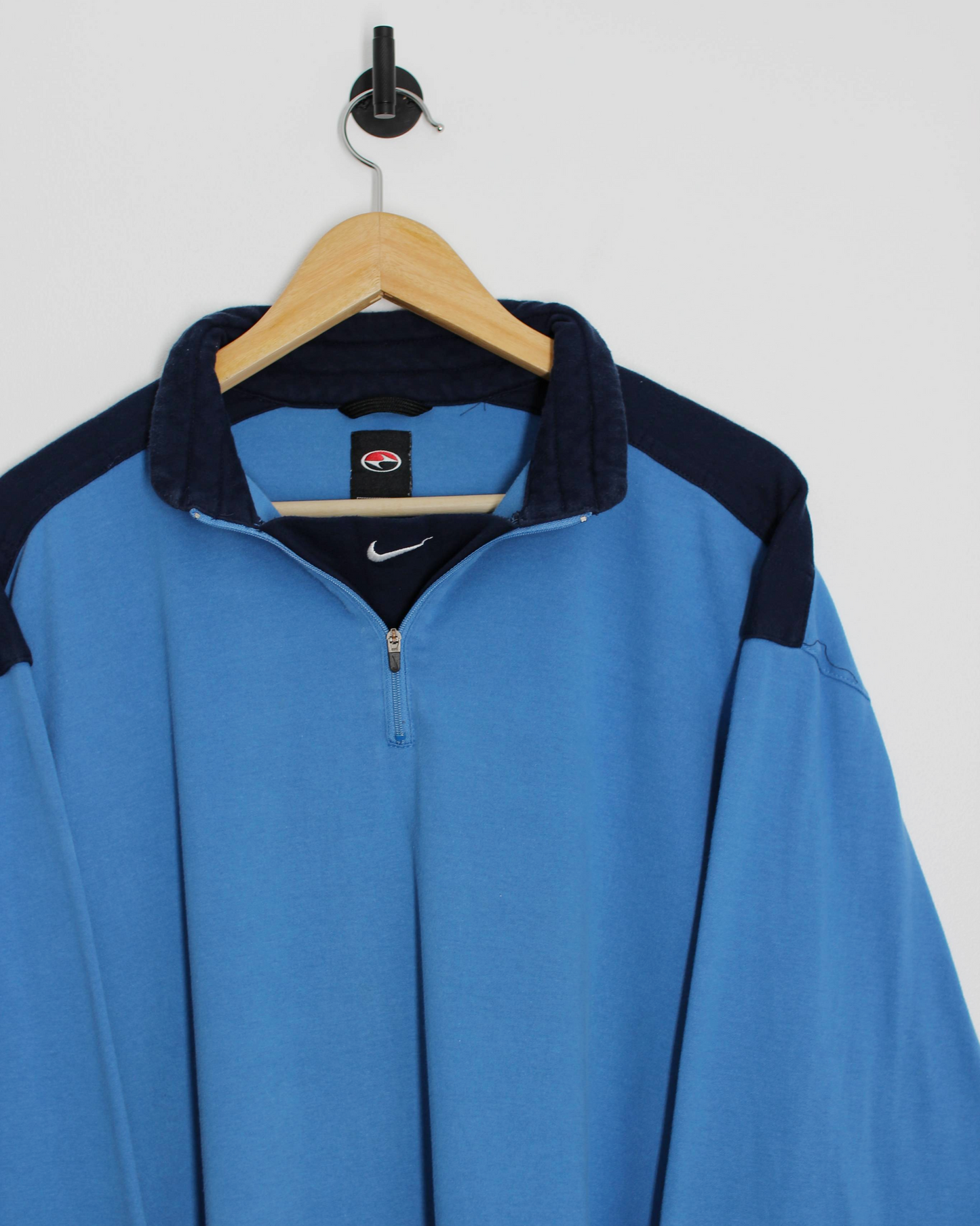 90s Nike Yin Yang Tiger Woods Blue Quarter Zip Jumper (L)