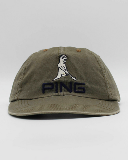 90s Ping ‘Mr Ping’ Khaki Green Cap