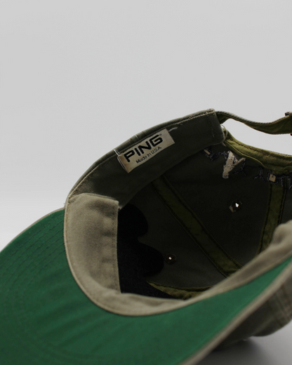 90s Ping ‘Mr Ping’ Khaki Green Cap