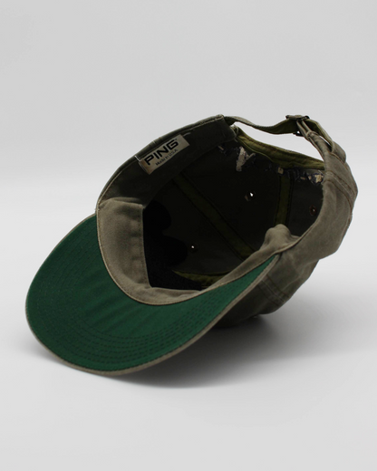 90s Ping ‘Mr Ping’ Khaki Green Cap