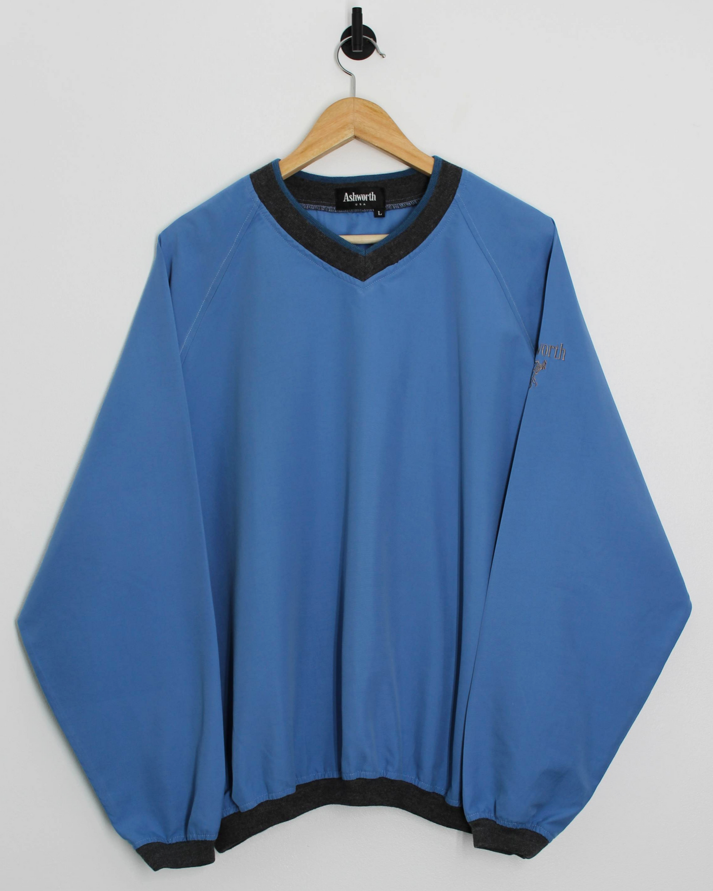 90s Ashworth Blue Lightweight Windbreaker (L)