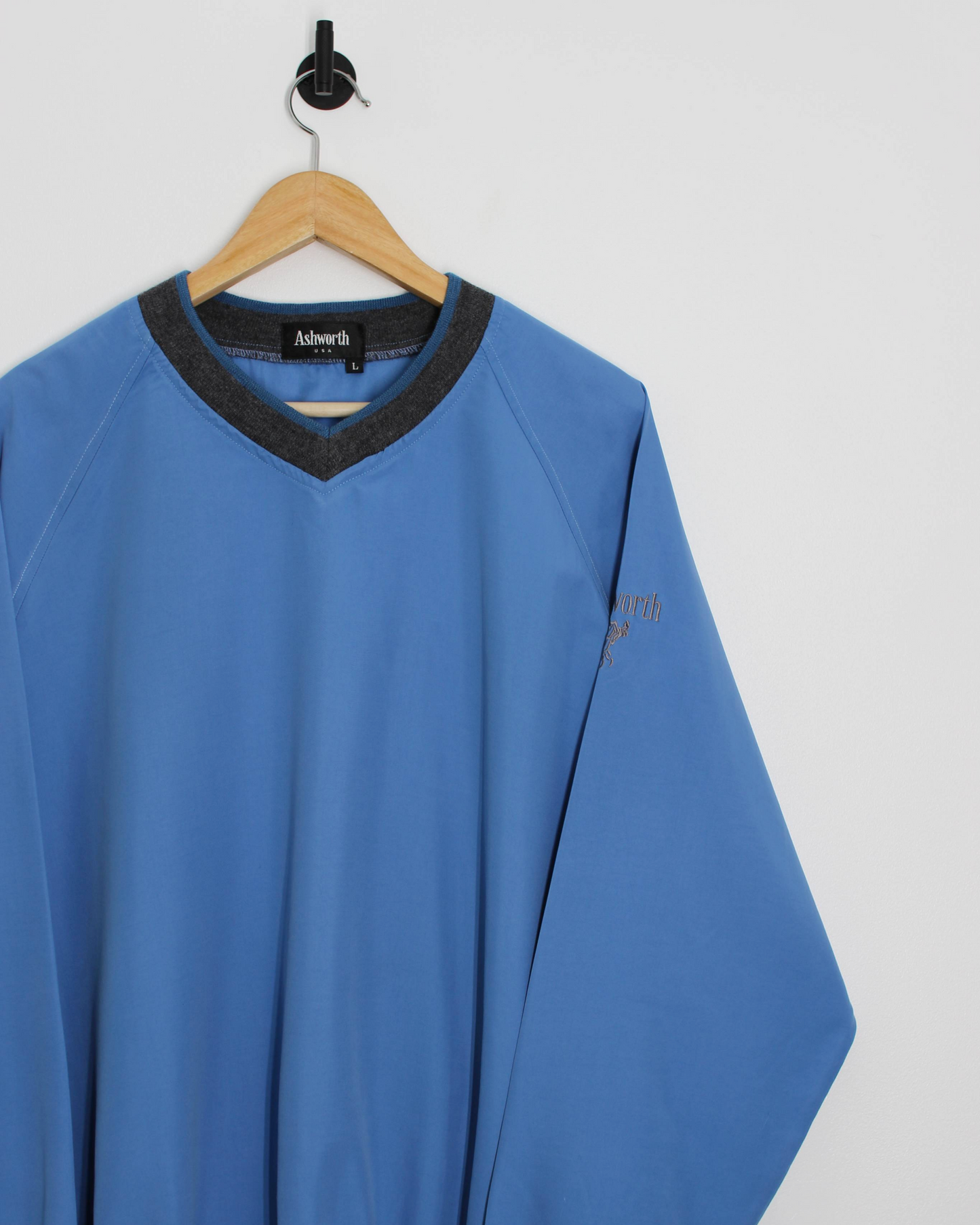 90s Ashworth Blue Lightweight Windbreaker (L)
