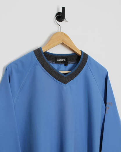 90s Ashworth Blue Lightweight Windbreaker (L)