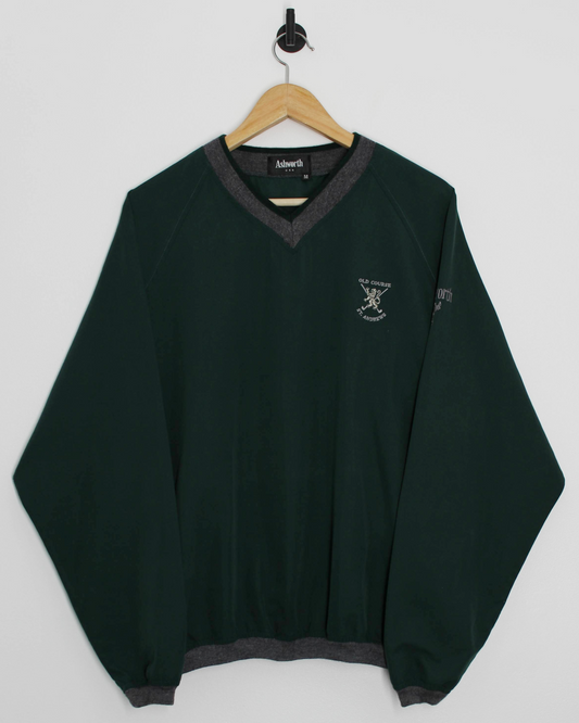 90s Ashworth Old Course St Andrews Green Windbreaker (M)