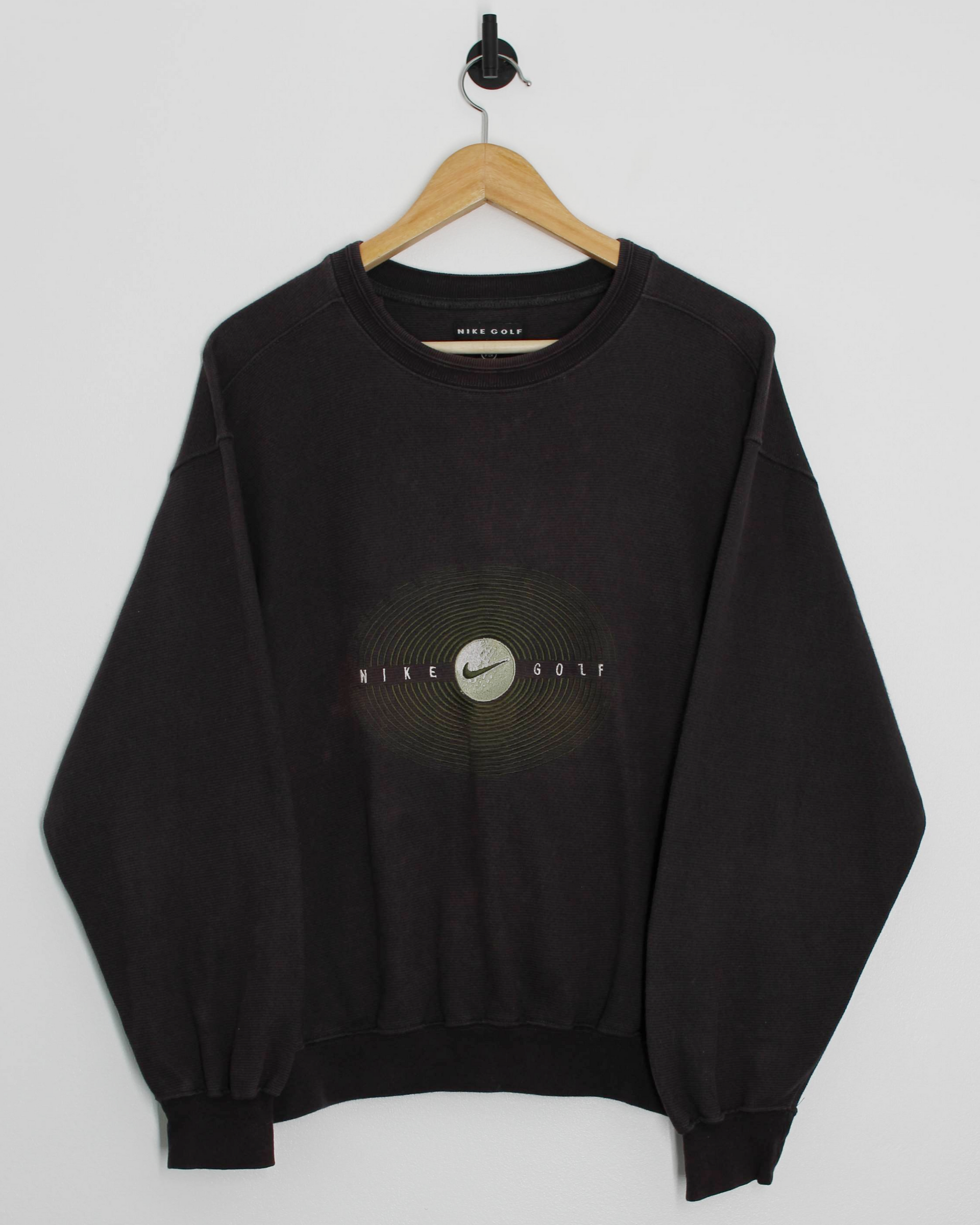 90s Nike Golf Spellout Heavyweight Crewneck Sweatshirt (S