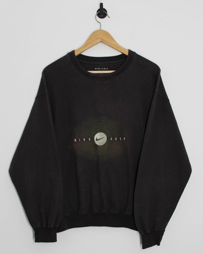 90s Nike Golf Spellout Heavyweight Crewneck Sweatshirt (S)